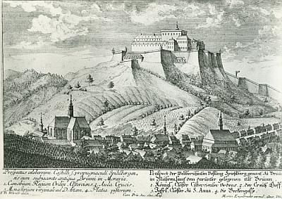 Hrad Špilberk rytina